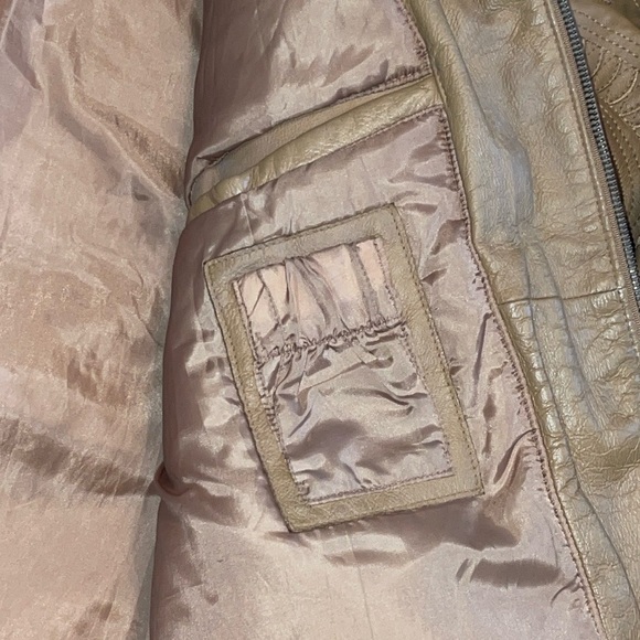 Vtg. Max USA Caramel Tan Swirl Leather Size: 3X - Picture 9 of 13